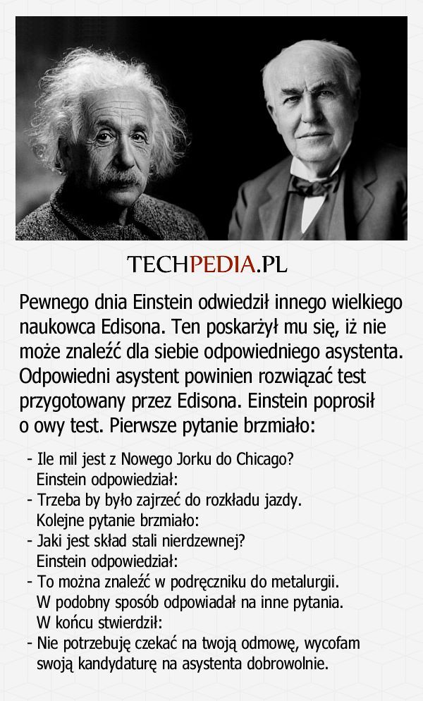 Jak przebiegała rozmowa Einsteina o pracę