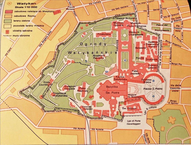 Mapa Watykanu, 1997