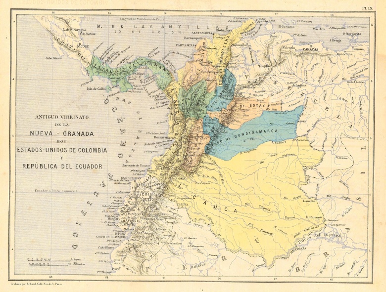 Stany Zjednoczone Kolumbii w 1883 (przed ingerencją USA)
