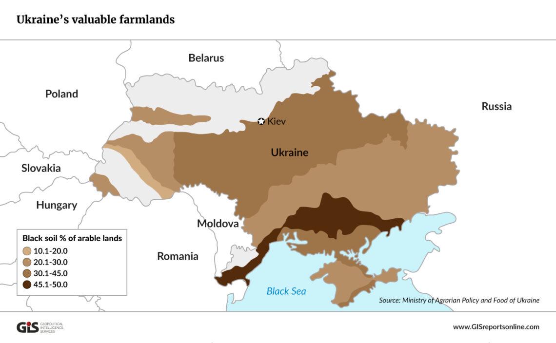 Gdzie występują najcenniejsze ziemie uprawne (czarnoziemy) na Ukrainie