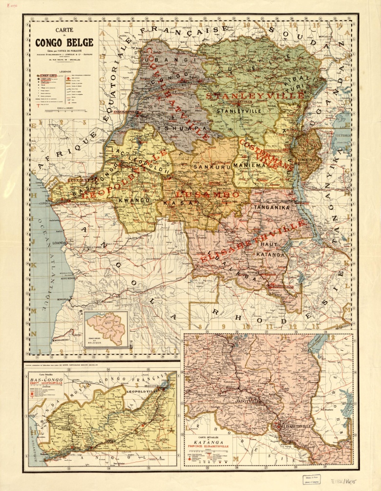 Mapa Konga Belgijskiego z 1896 r.