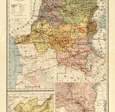 Mapa Konga Belgijskiego z 1896 r.