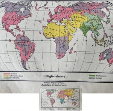 Niemiecka etnograficzna mapa świata z 1938 roku