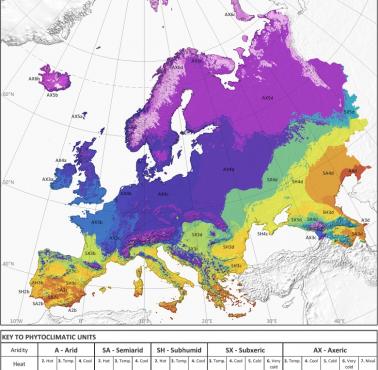Mapa fitoklimatyczna Europy