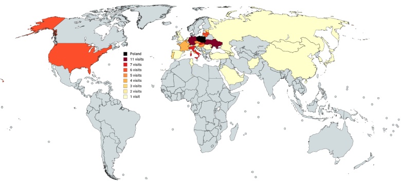 Wizyty prezydenckie byłego prezydenta Polski Bronisława Komorowskiego, 2010-2015