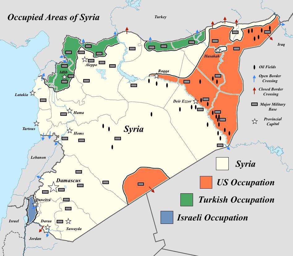 Okupowane obszary Syrii w 2014 roku