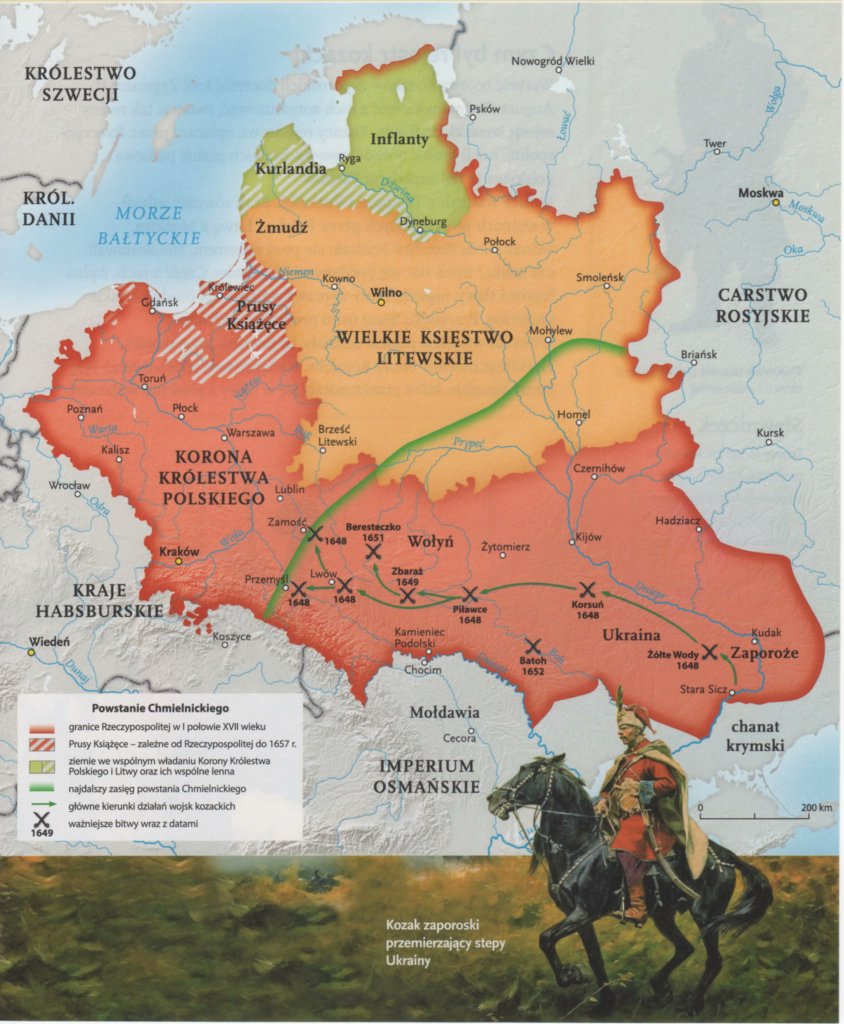 Rebelia hetmana kozaków zaporoskich B.Chmielnickiego, 1648-1652