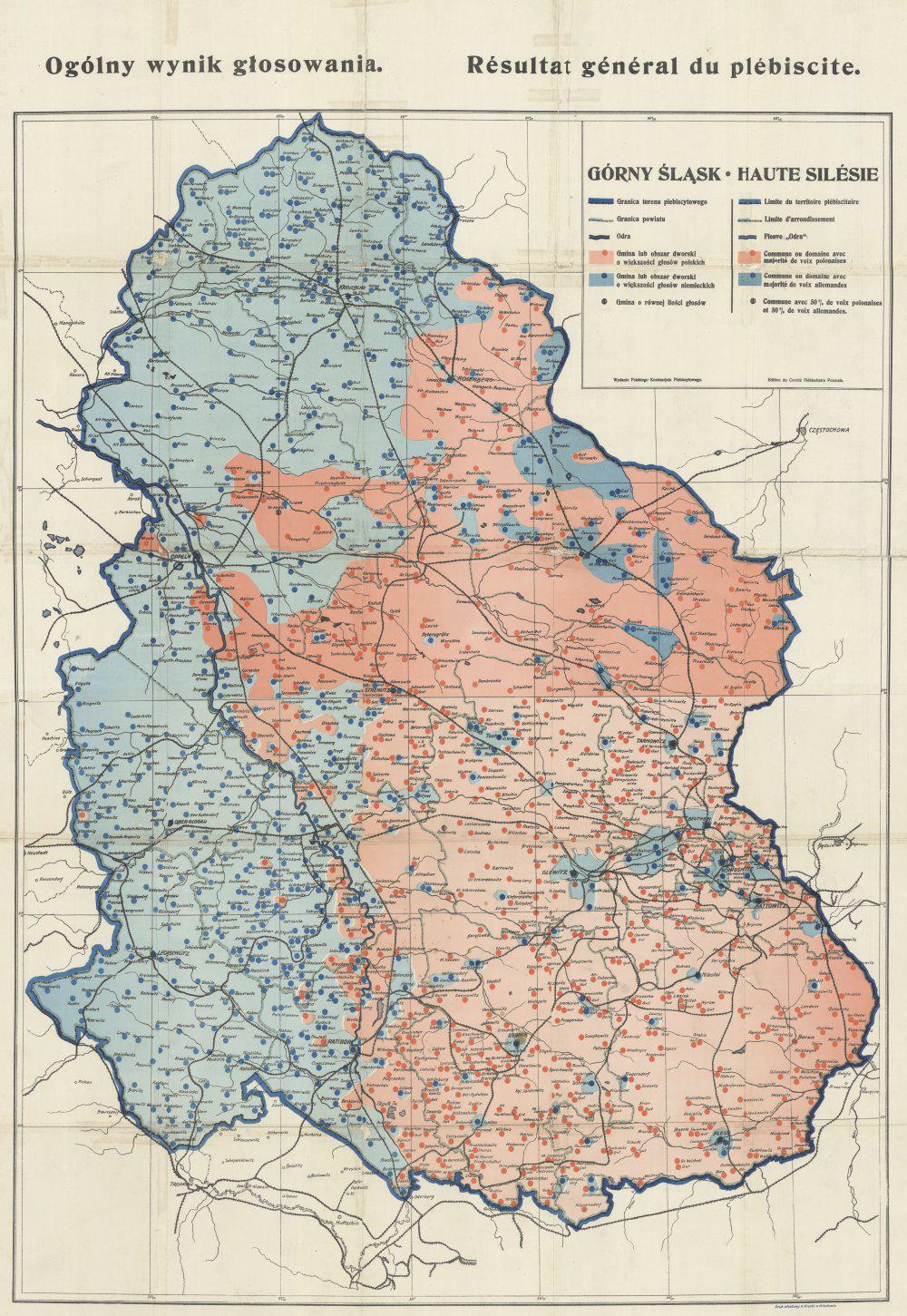 Wyniki plebiscytu na Górnym Śląsku w 1921 roku