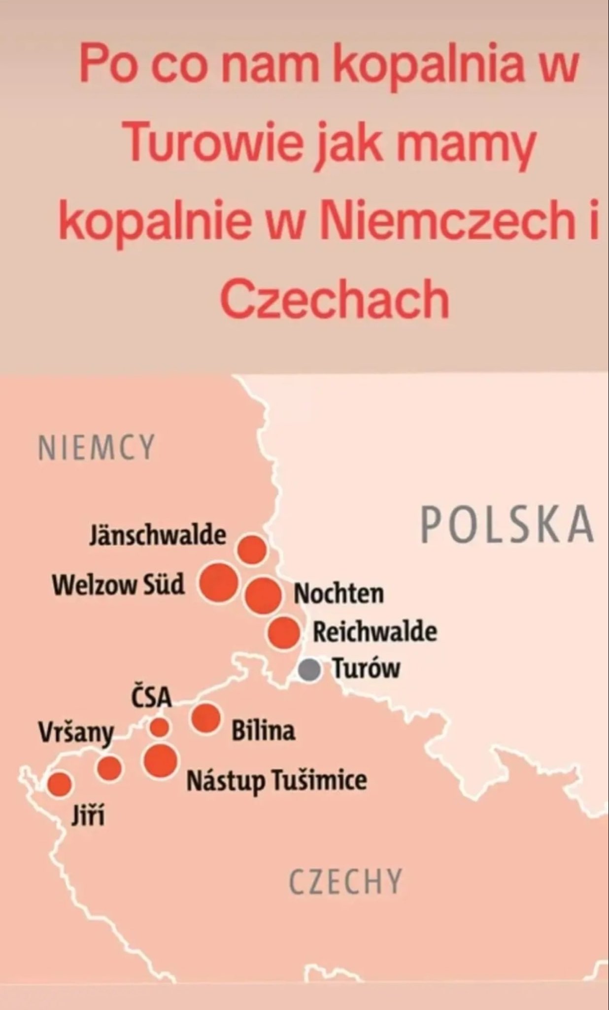 Kopalnia i elektrownia Turów z uwzględnieniem tego typu inwestycji w Czechach i Niemczech