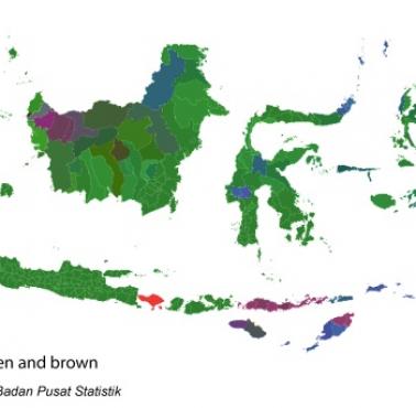 Mapa religii w Indonezji, 2010