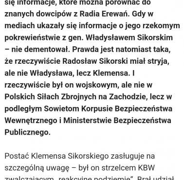 KBW i rodzina R.Sikorskiego