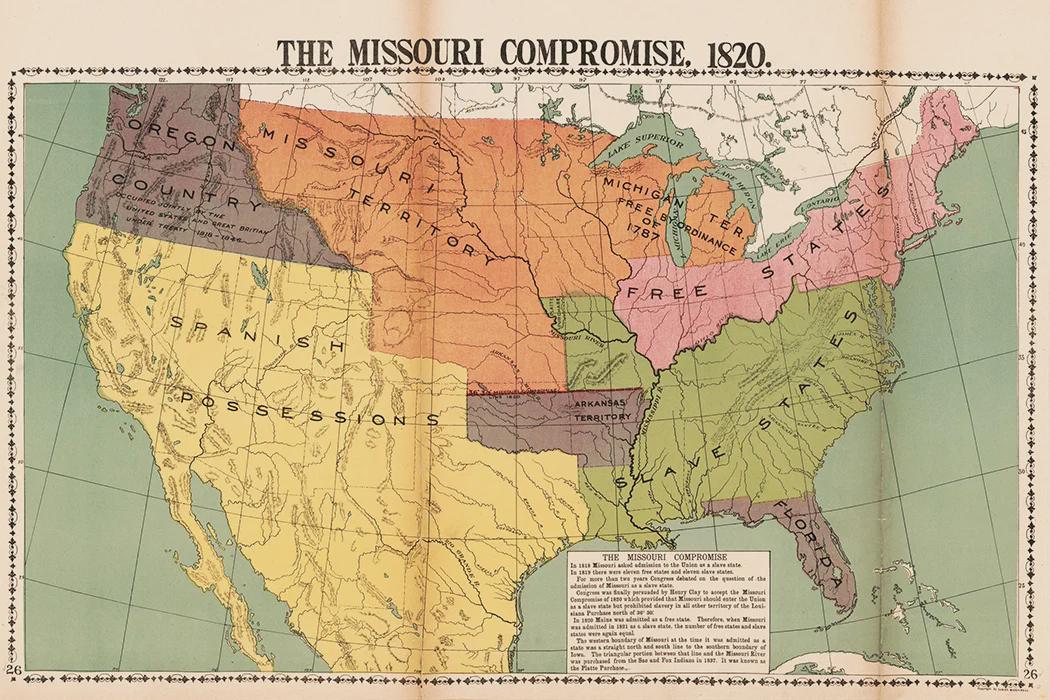 Kompromis Missouri, wypracowany w 1820 roku układ pomiędzy stanami północnymi a południowymi