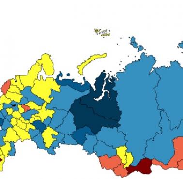 Wskaźnik rozwoju społecznego Rosji na bazie HDI (od ang. Human Development Index), 2021 podziałem na regiony
