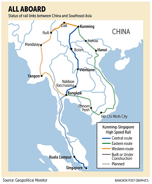 Rozbudowa kolei w Azji Południowo-wschodniej, East Coast Rail (ECRL), 2024. Plany i odcinki zrealizowane