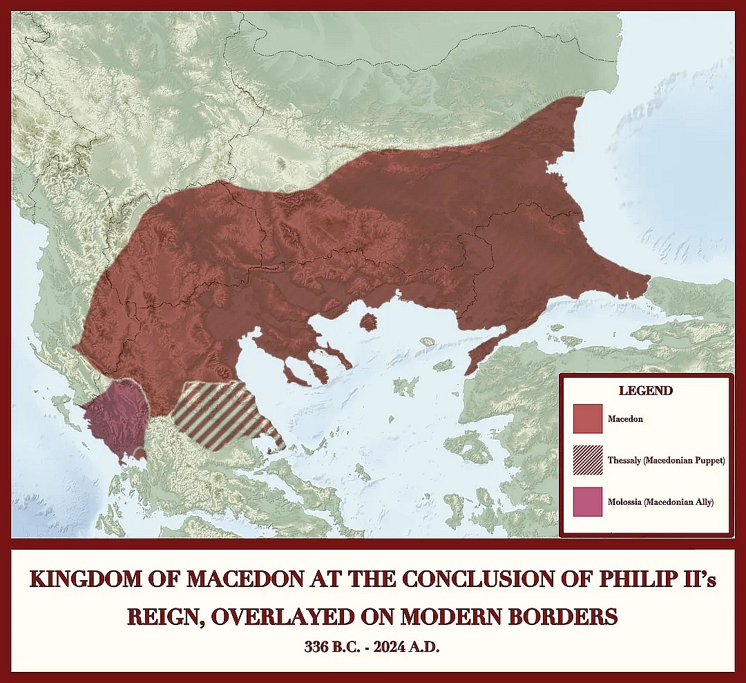 Macedonia Filipa II, ojca Aleksandra Macedońskiego, 336 r. p.n.e.