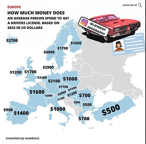 Ile kosztuje uzyskanie prawa jazdy w całej Europie? 2023