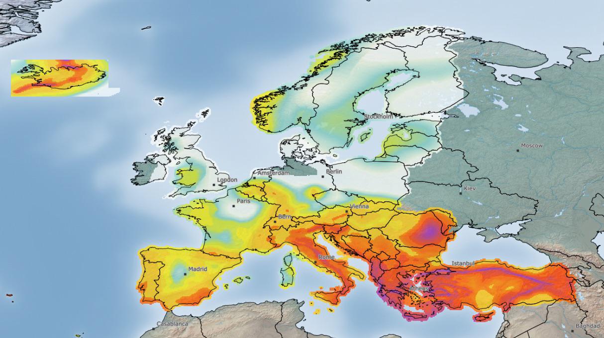 Ryzyko wystąpienia trzęsienia ziemi w Europie