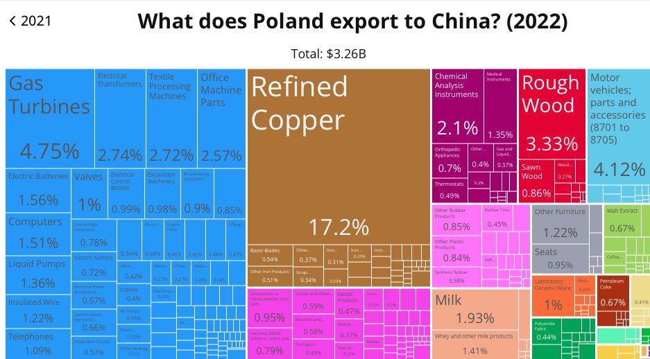 Co Polska eksportuje do Chin, 2022