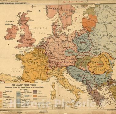 Jak Anglosasi widzieli Europę po I wojnie światowej, Londyński Instytut Geograficzny z marca 1917 roku