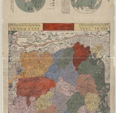 Mapa Chin (imperium Qing) w 1790 r.