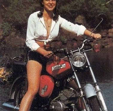 Reklama motorowera Simson S51 produkcji NRD