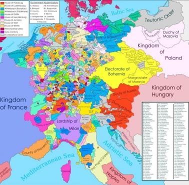 Europa Środkowa w XIV wieku, 1300 i później