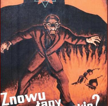 Polski plakat propagandowy z czasów wojny polsko-rosyjskiej 1920 roku