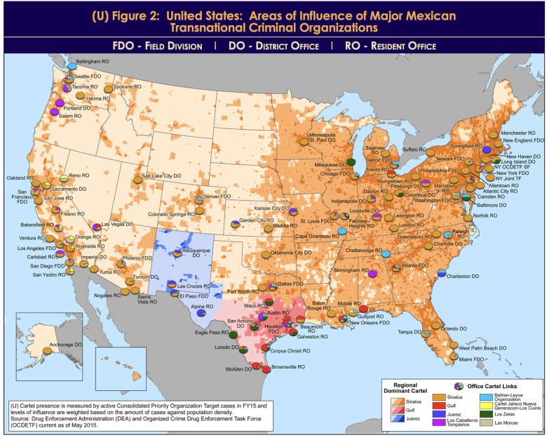 Jak meksykańskie kartele opanowują USA, 2015