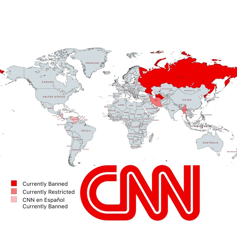 Gdzie na świecie zakazuje się emisji amerykańskiej stacji propagandowej CNN?, 2024