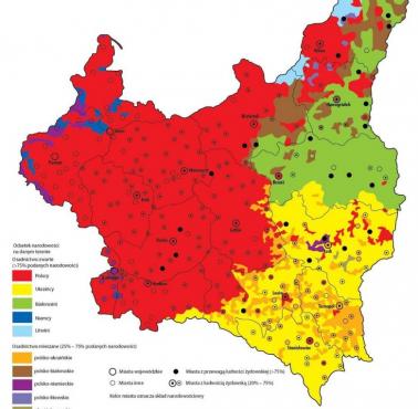 Mapa etniczna Polski (II RP), 1931