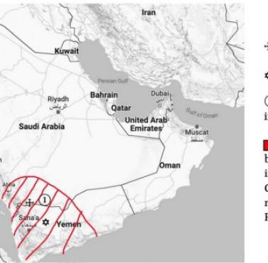 Mapa monoteistycznych inskrypcji z V i VI wieku w przedislamskiej Arabii Saudyjskiej i Jemenie