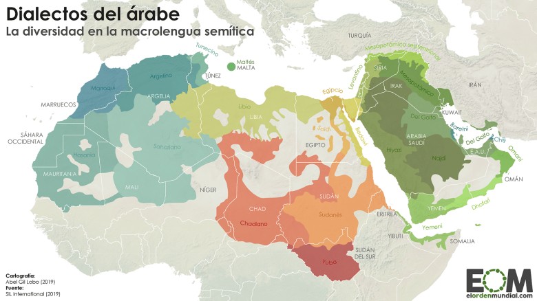 Dialekty arabskiego w Afryce i Bliskim Wschodzie