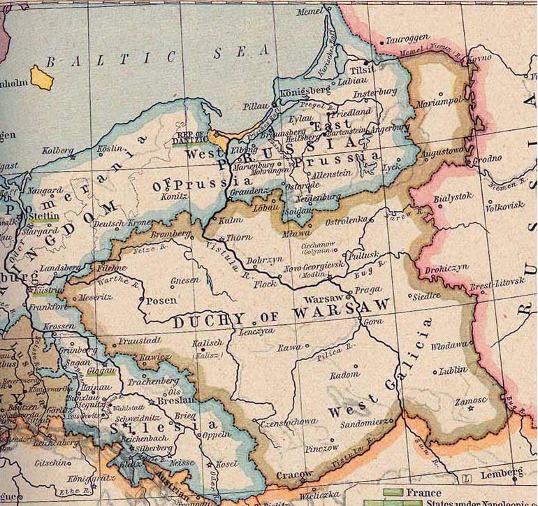 Księstwo Warszawskie (1807-1815) i Wolne Miasto Gdańsk