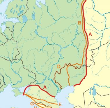 Wiele możliwych definicji granicy między Europą a Azją