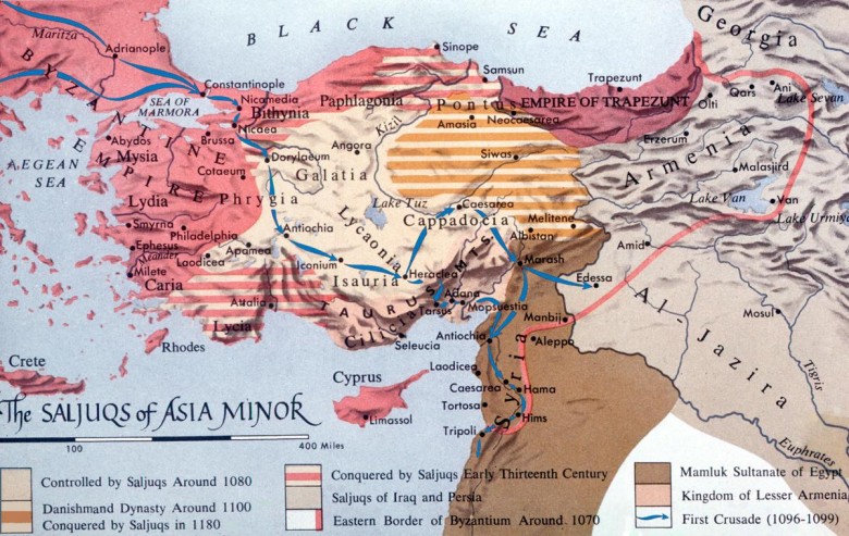Anatolia po bitwie pod Manzikertem w 1071 roku