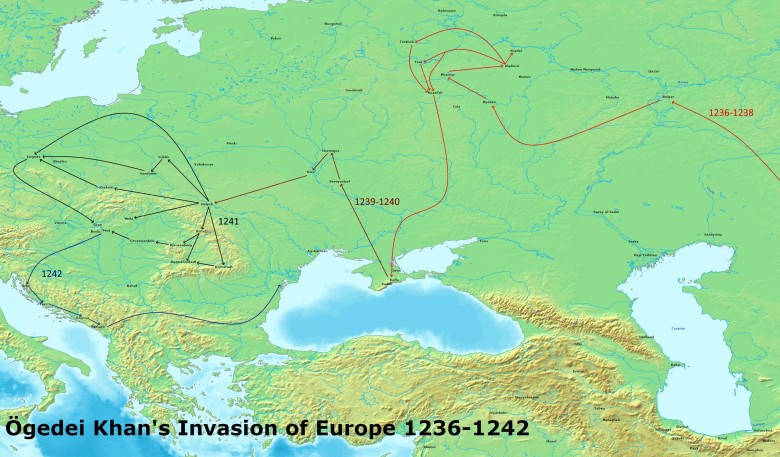 Mongolska inwazja Ogedei Khana na Europę w latach 1236-1242