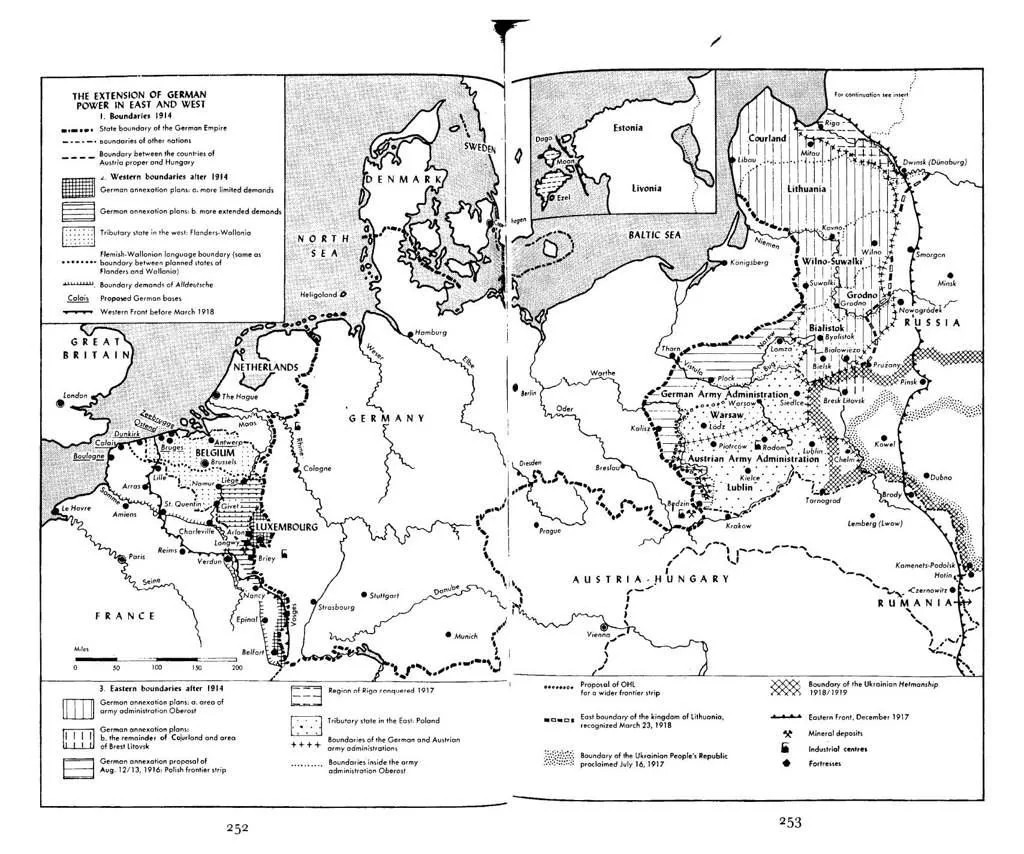 Niemieckie plany podziału Europy po zwycięstwie państw centralnych w I wojnie światowej