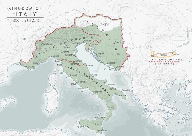 Ostrogockie królestwo Włoch, 508-534
