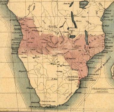Mapa Rose: w 1885 r. rząd portugalski wydał mapę przedstawiającą roszczenia w Afryce, Brytyjczycy wystosowal ulitimatum