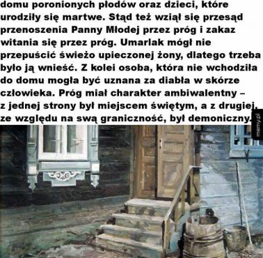 Starosłowiański zwyczaj grzebania pod progiem