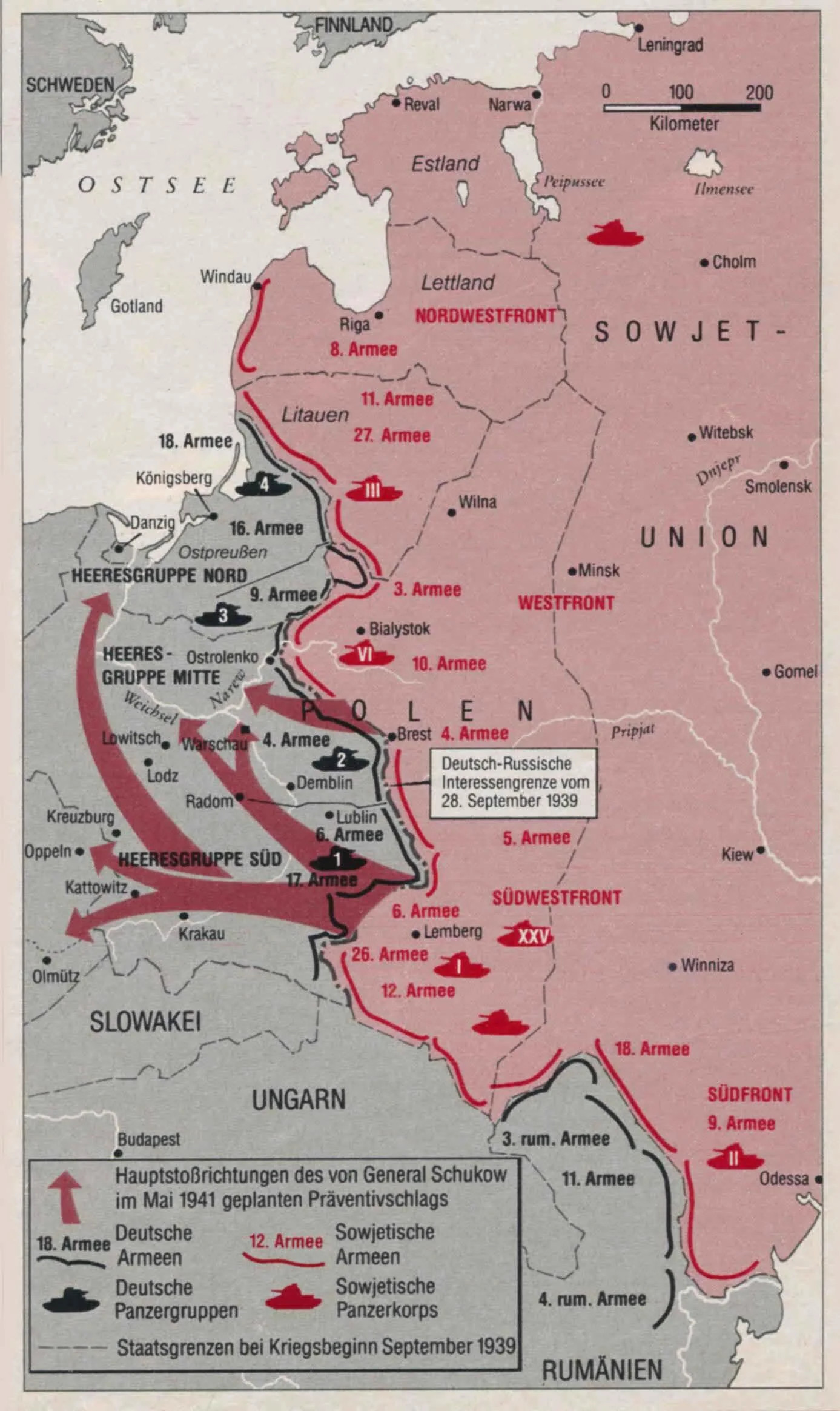 Rosyjskie plany operacji wojskowych przeciwko Niemcom (III Rzeszy) w 1941 roku
