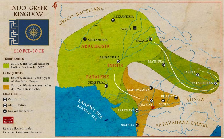 Królestwo Indo-Greckie (Sindhu-Yunani) - Yavana 210 r. p.n.e. - 10 n.e.