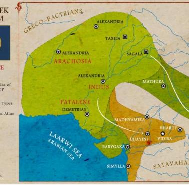 Królestwo Indo-Greckie (Sindhu-Yunani) - Yavana 210 r. p.n.e. - 10 n.e.