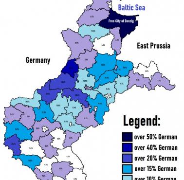 Mniejszość niemiecka w Korytarzu Polskim w 1931 r.