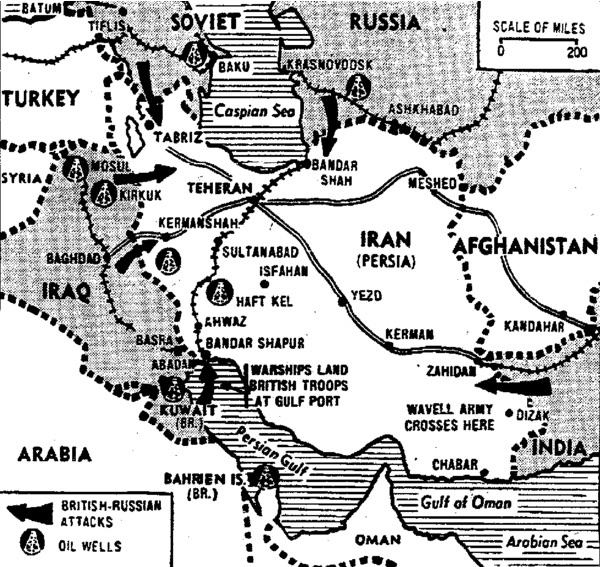 Inwazja Rosji i Wielkiej Brytanii na Persję w sierpniu 1941 roku