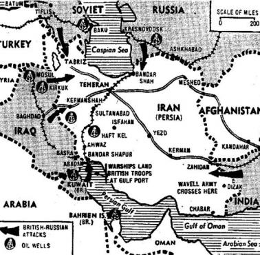 Inwazja Rosji i Wielkiej Brytanii na Persję w sierpniu 1941 roku