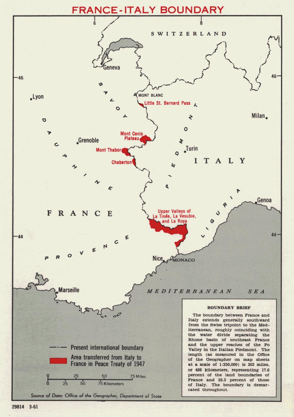 Włoskie cesje na rzecz Francji w 1947 r.