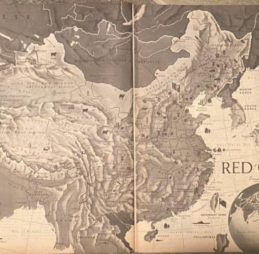 Mapa Chin z Time Magazine, 13 września 1963 r.