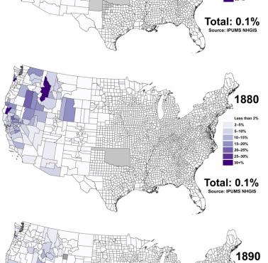 Populacja azjatycka w USA w latach 1870-1890