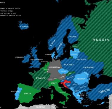Narodowość Nikoli Tesla według języków różnych krajów w Wikipedii